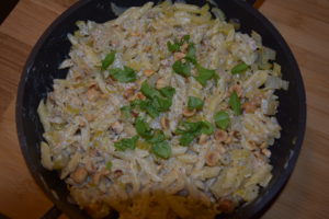 penne selder ricotta hazelnoot