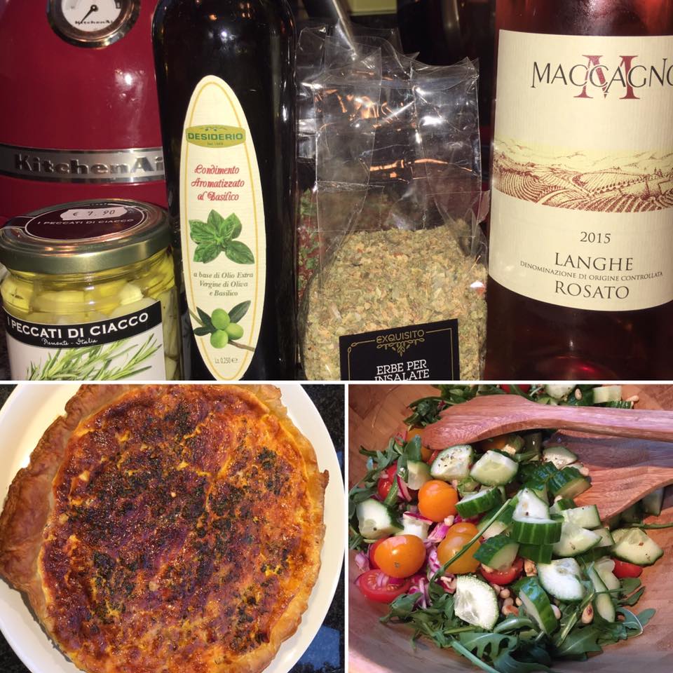 Quiche met pancetta en parmiggiano