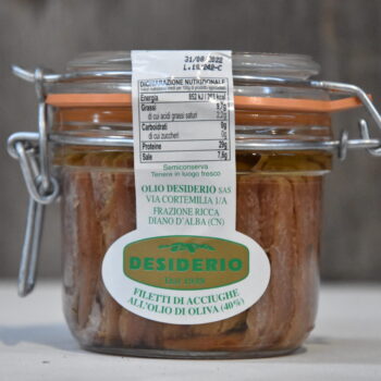 filetti di acciughe olio desiderio