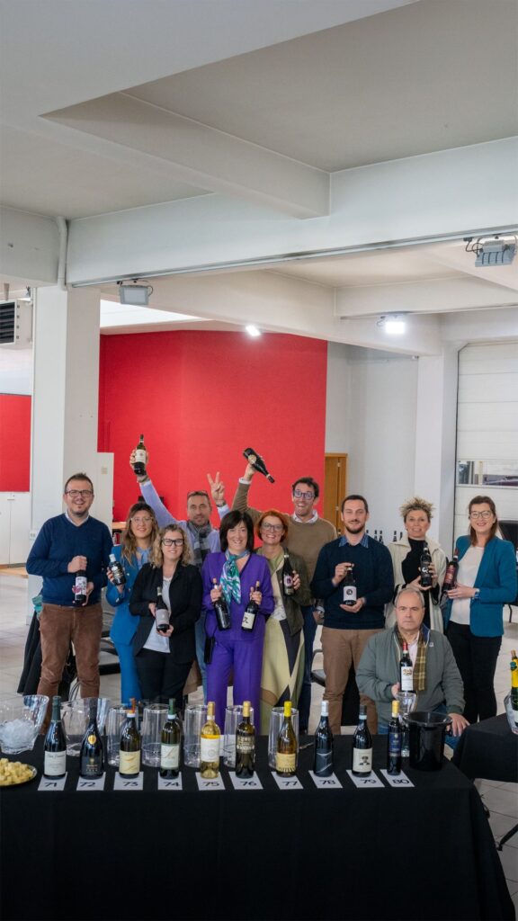 eindejaarsdegustatie Pura Passione groepsfoto wijnbouwers